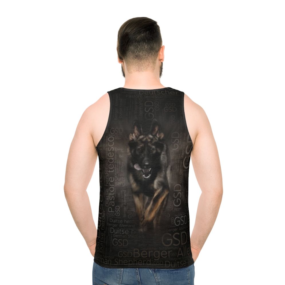 German Shepherd Dog Word Art Tank Top