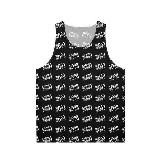 "Ich Me" German Unisex Tank Top with Funny Text Design