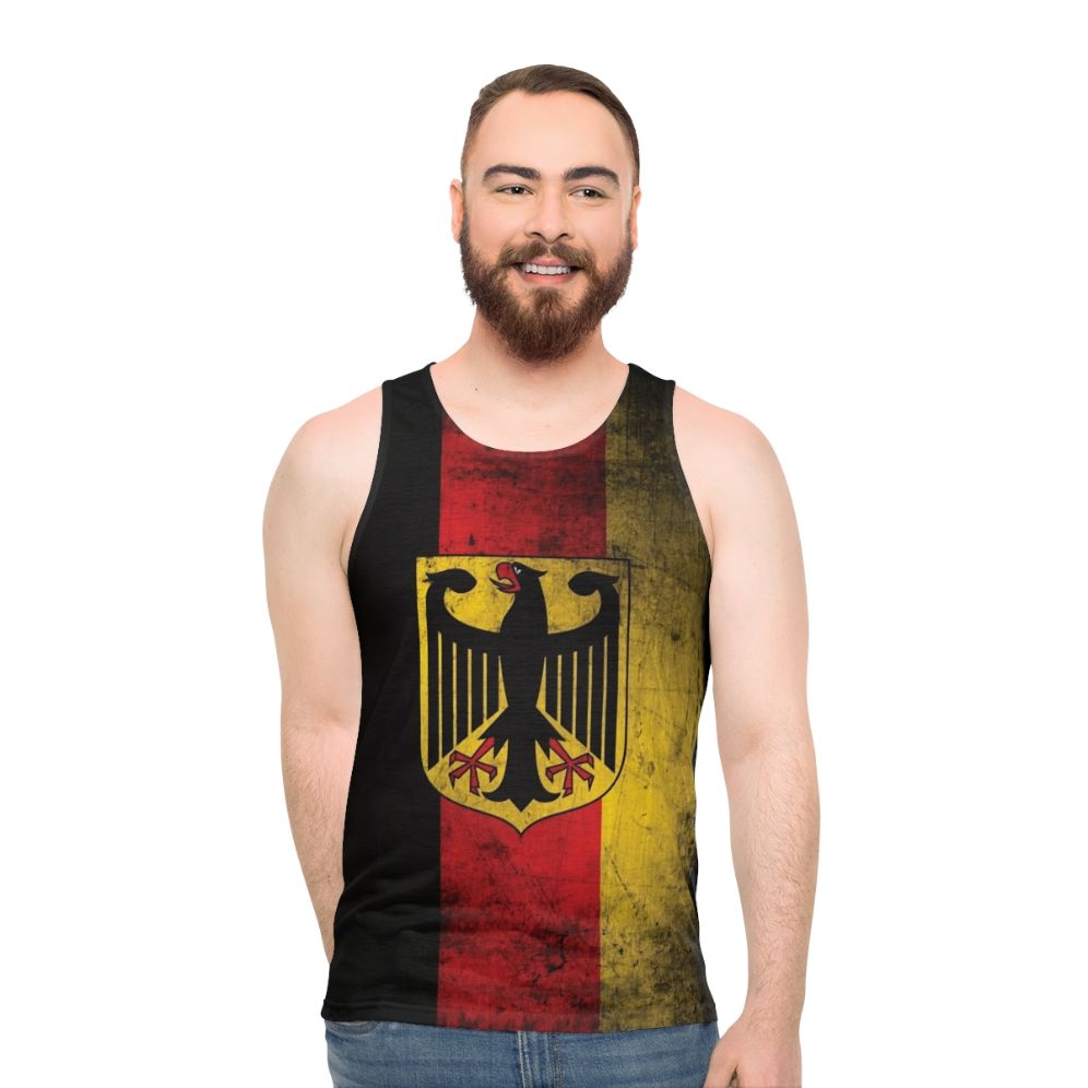 Germany Flag Eagle Coat of Arms Unisex Tank Top