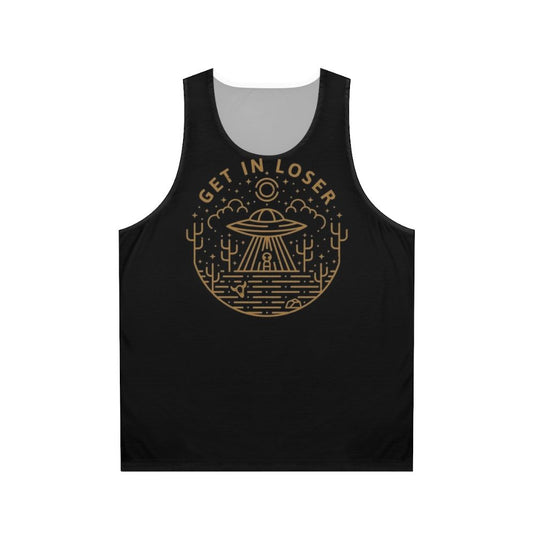"Get In Loser" Unisex Tank Top for Alien Enthusiasts