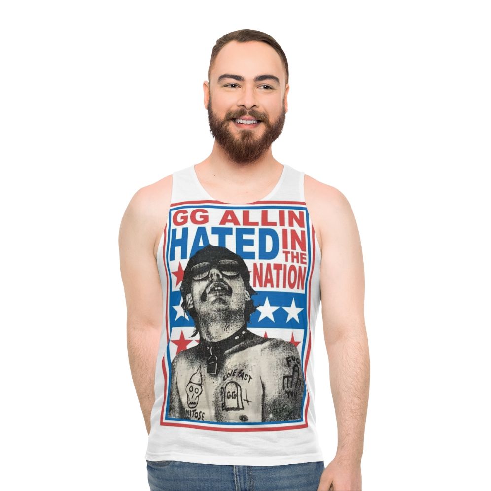 GG Allin 'Hated in the Nation' Unisex Tank Top