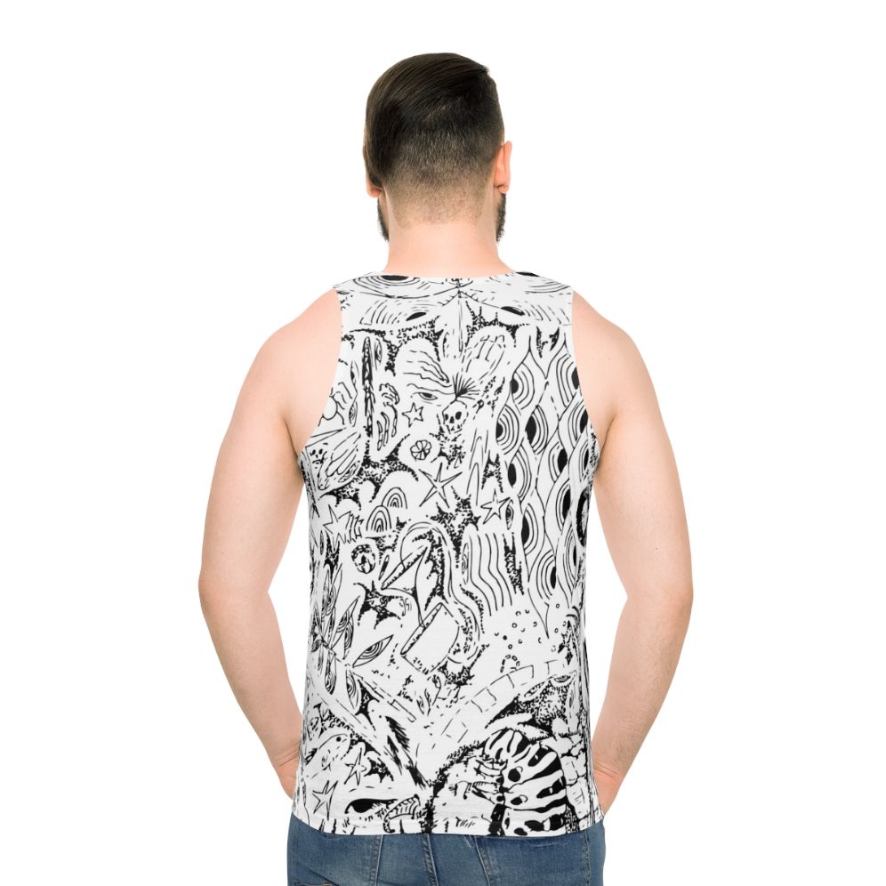 Ghibli drawing collage unisex tank top