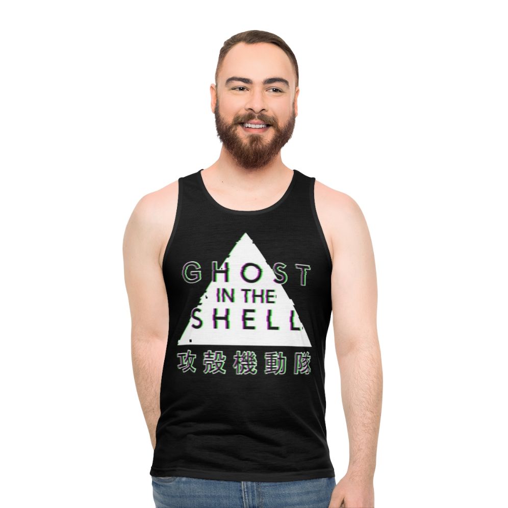 Ghost in the Shell Glitch Unisex Tank Top