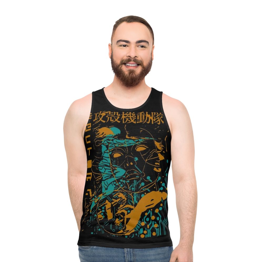 Ghost in the Shell Retro Vintage Anime Cyberpunk Tank Top