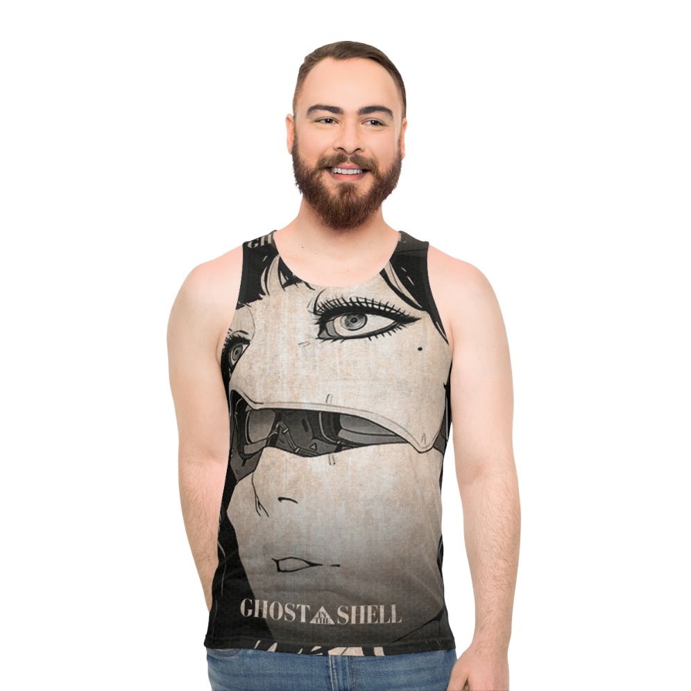 Ghost in the Shell Unisex Cyberpunk Tank Top