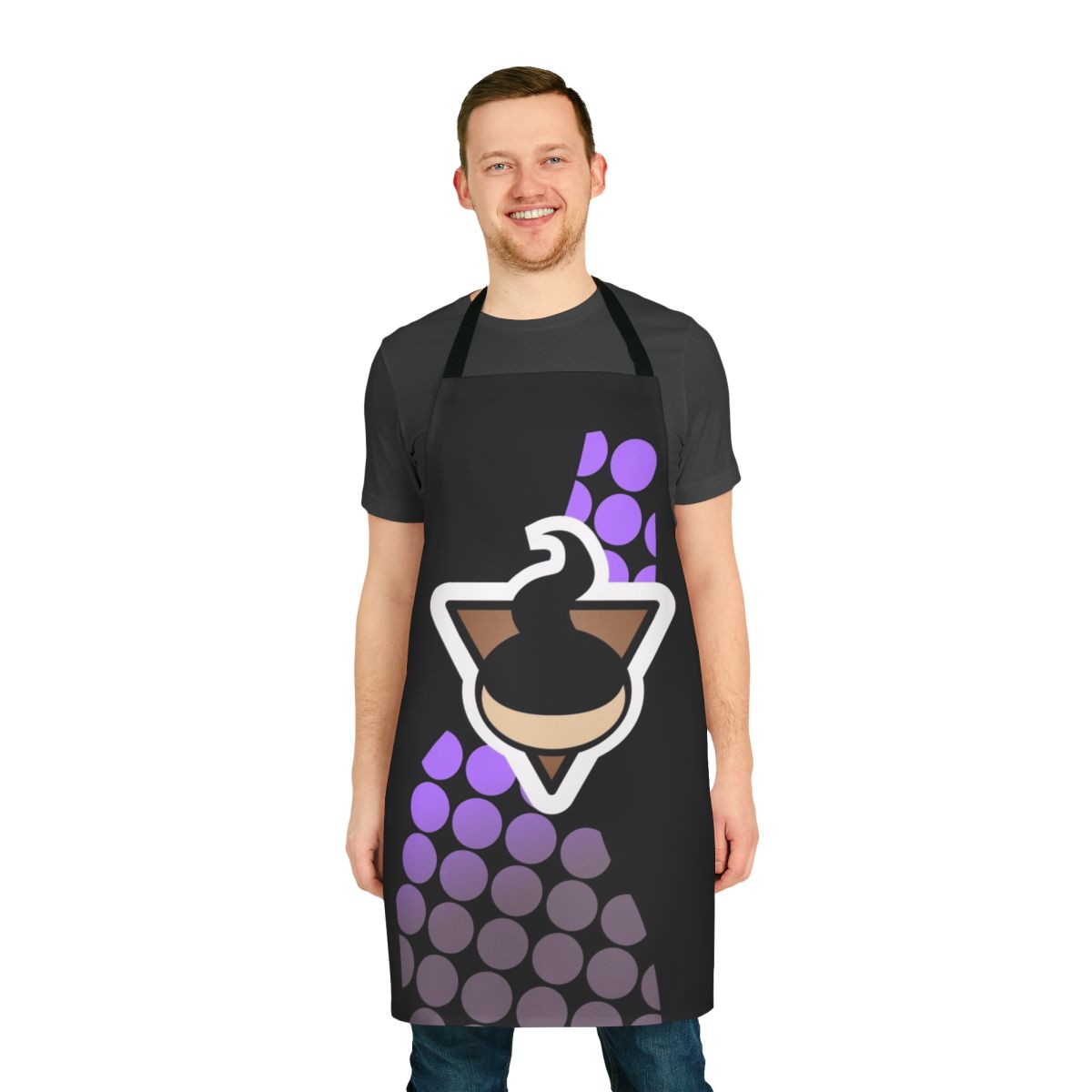 Ghost-themed uniform apron featuring Pokemon-inspired design