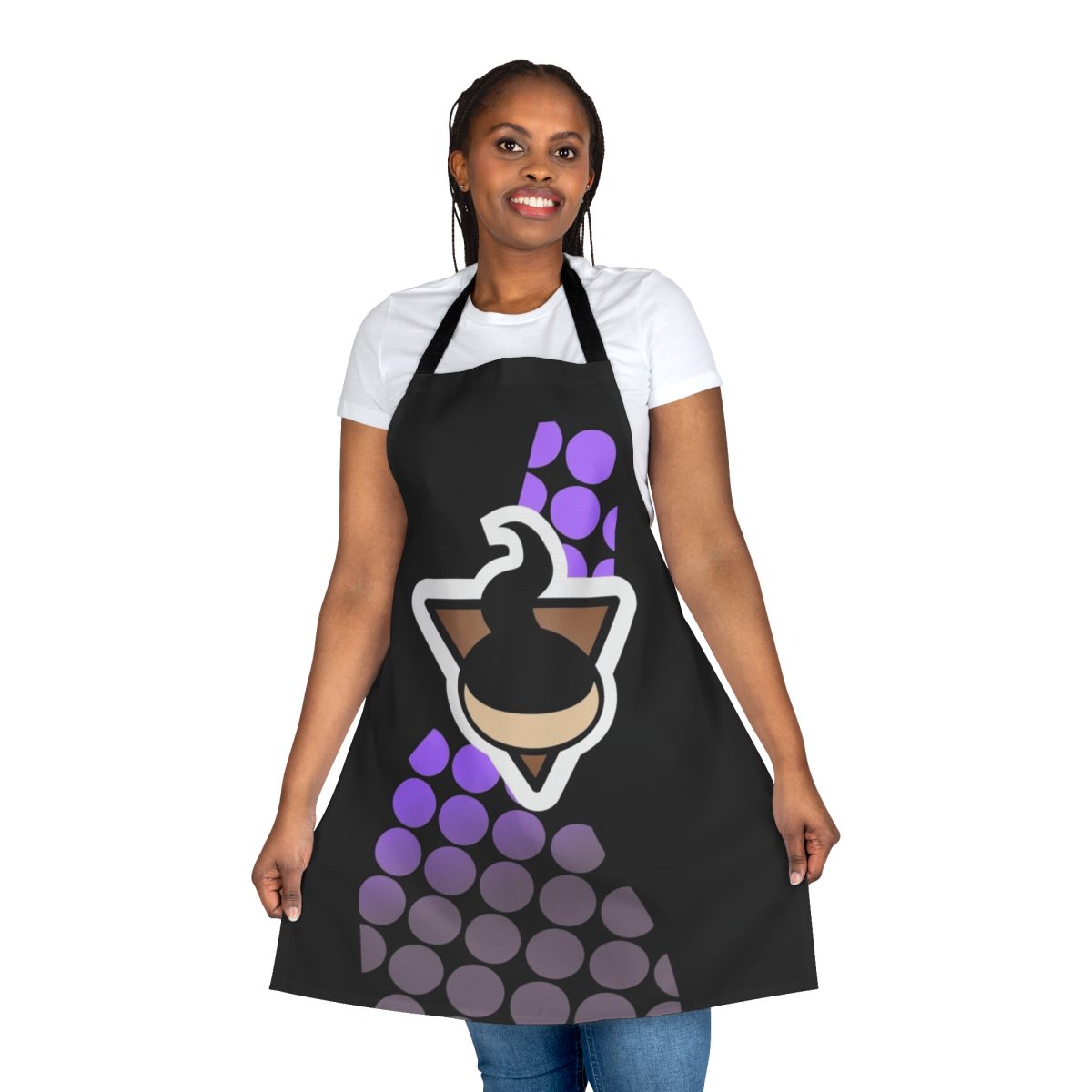 Ghost-themed uniform apron featuring Pokemon-inspired design