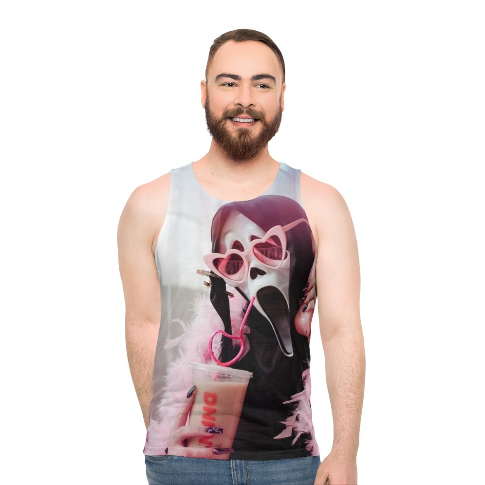 Ghostface unisex tank top