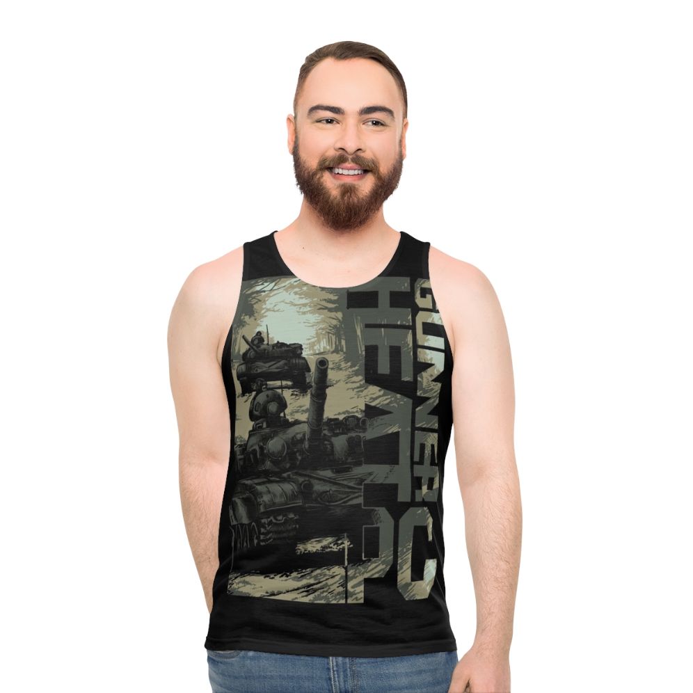 GHPC T-72 Tank Convoy Unisex Tank Top