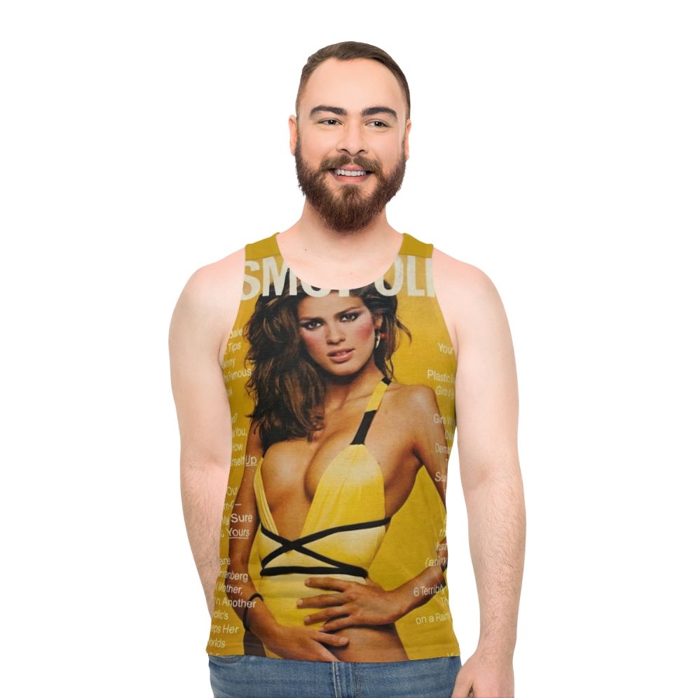 Gia Carangi Cosmopolitan Cover Unisex Tank Top