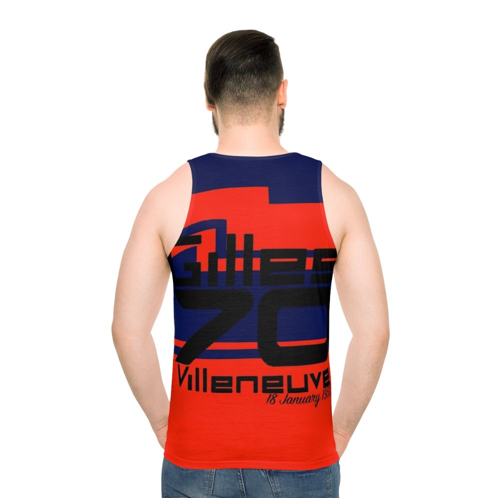 Gilles Villeneuve Ferrari Formula One Tribute Unisex Tank Top
