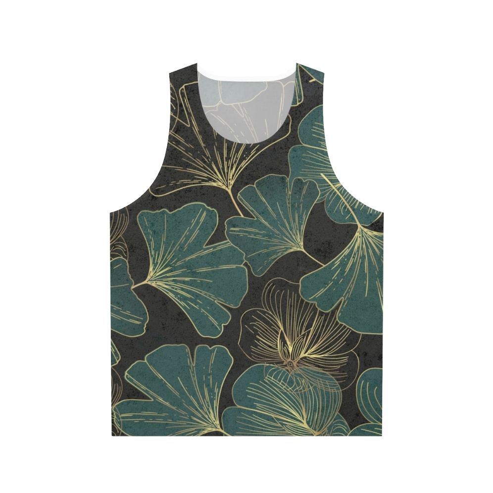 Ginkgo Biloba Leaves Botanical Art Unisex Tank Top