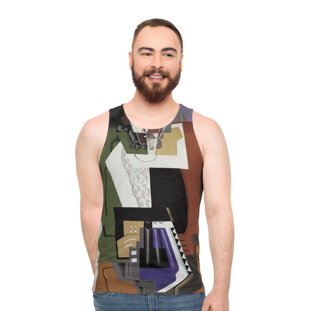 Gino Severini inspired abstract and geometric unisex tank top
