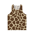 Giraffe pattern unisex tank top