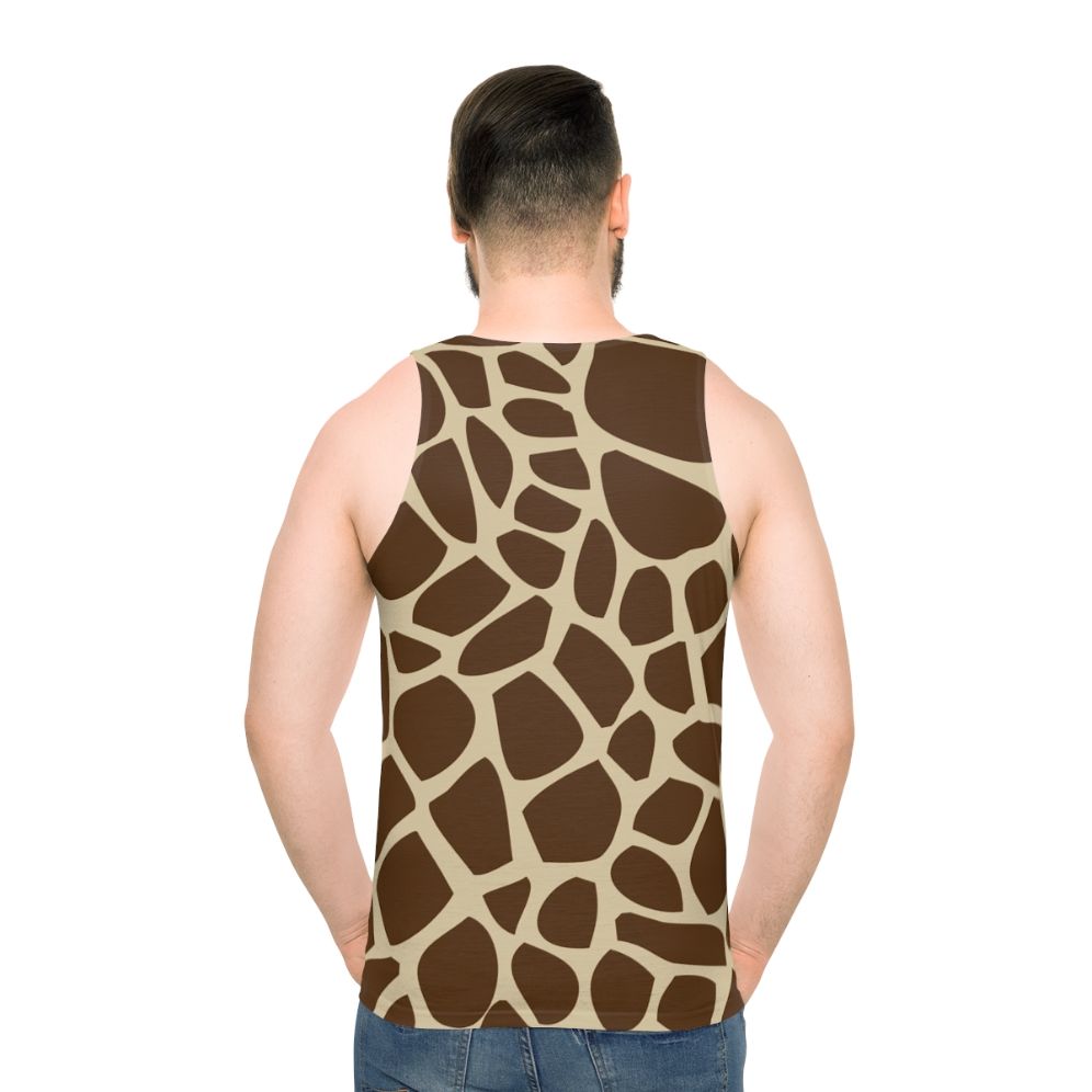 Giraffe pattern unisex tank top