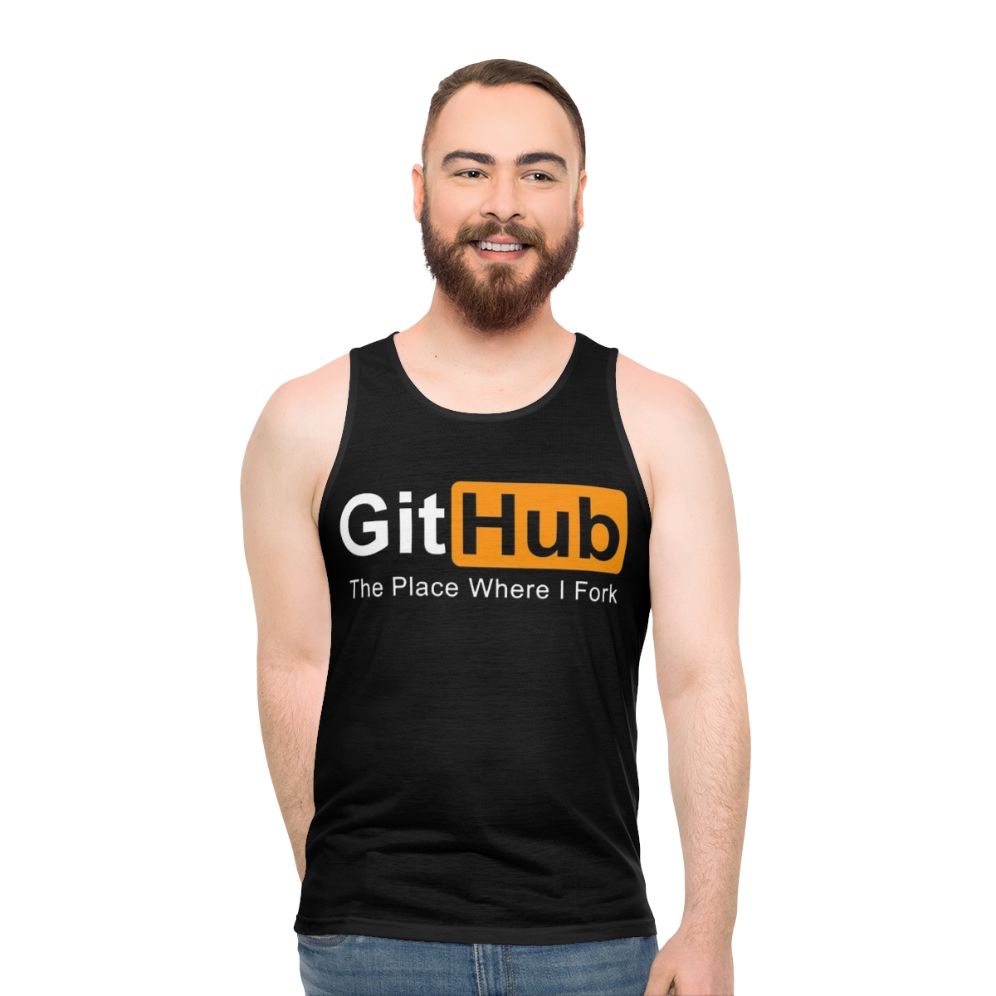 GitHub programming unisex tank top