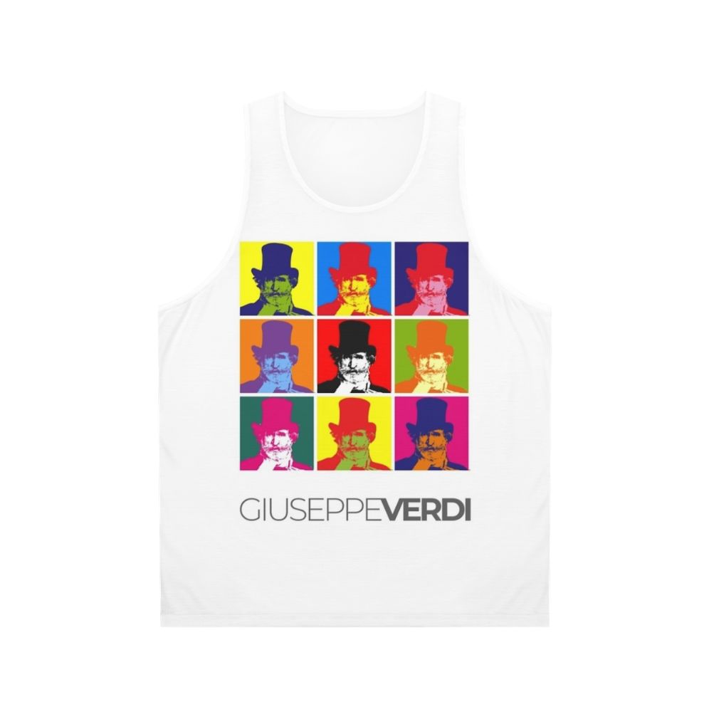 Giuseppe Verdi Pop Art Portrait Unisex Tank Top