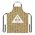 Assassin's Creed inspired apron featuring the iconic Giza Pyramids