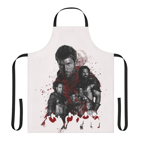 Apron featuring the rebel leaders from the hit TV series "Spartacus"