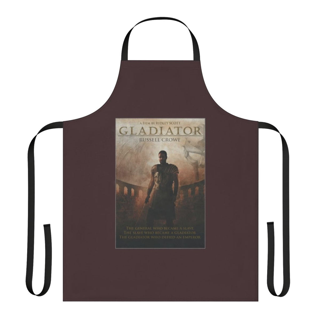 Gladiator-inspired minimalist apron with Rome and warrior motifs