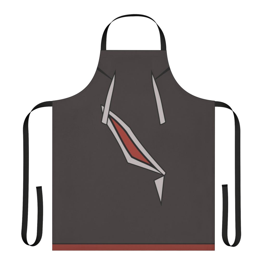 Gladion-inspired hooded apron featuring a unique Pokemon fan art design