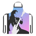 Vinyl apron featuring a graphic of Glam Rock icon Suzi Quatro