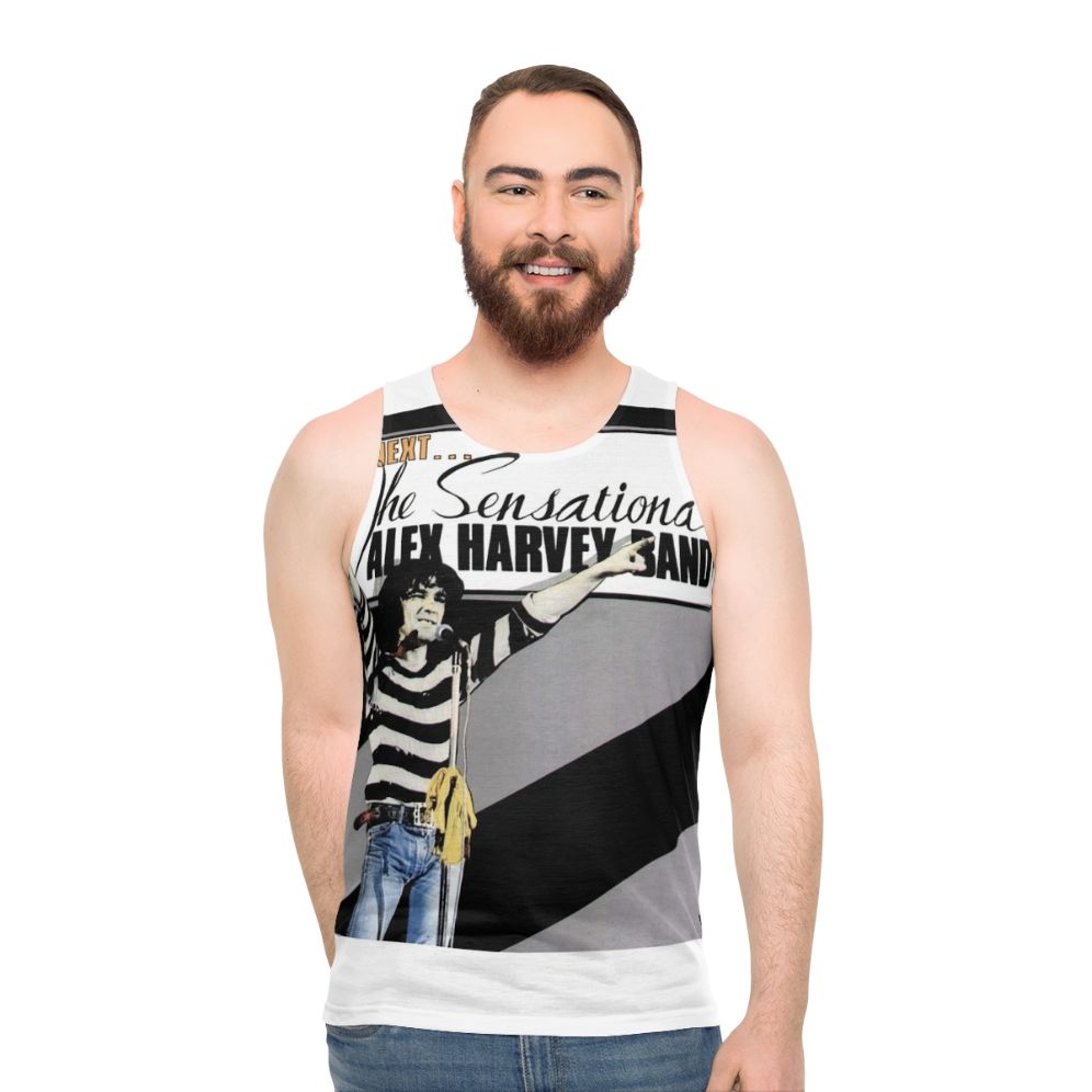 Glam rock unisex tank top with scottish band from glasgow 1972