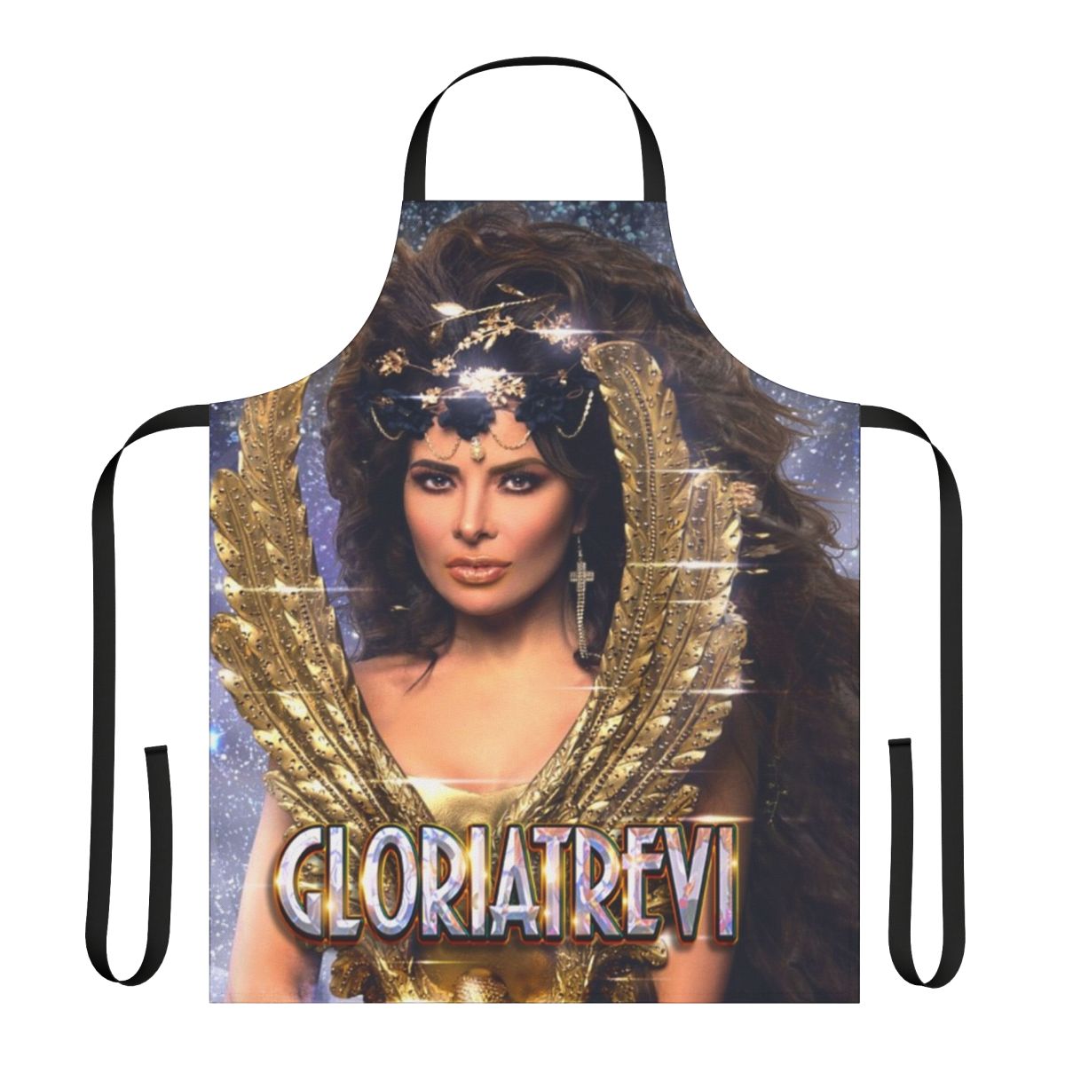 Glamorous Gloria Trevi-Inspired Apron featuring the Glamazon design
