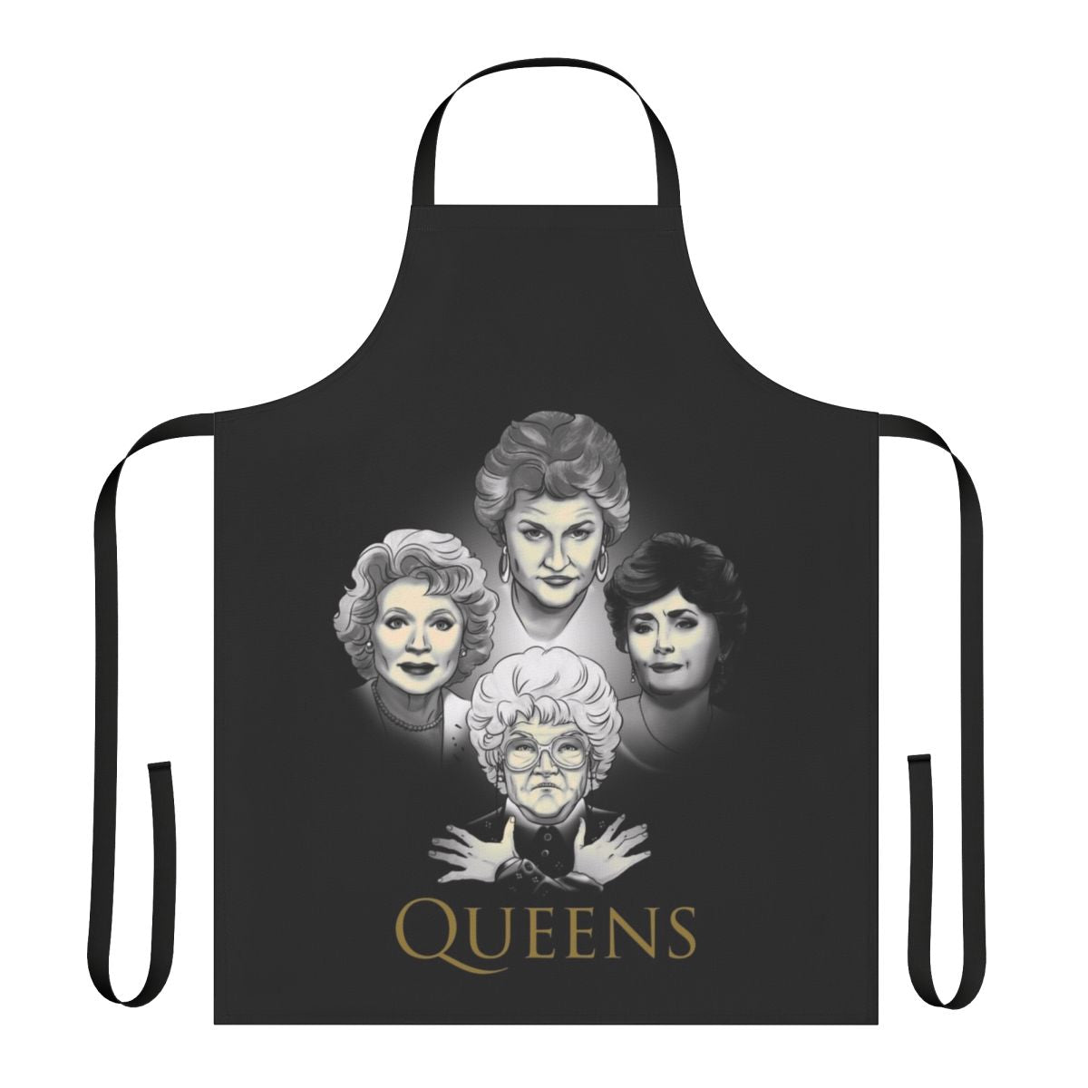 Stylish apron featuring the iconic cast of the Golden Girls TV show