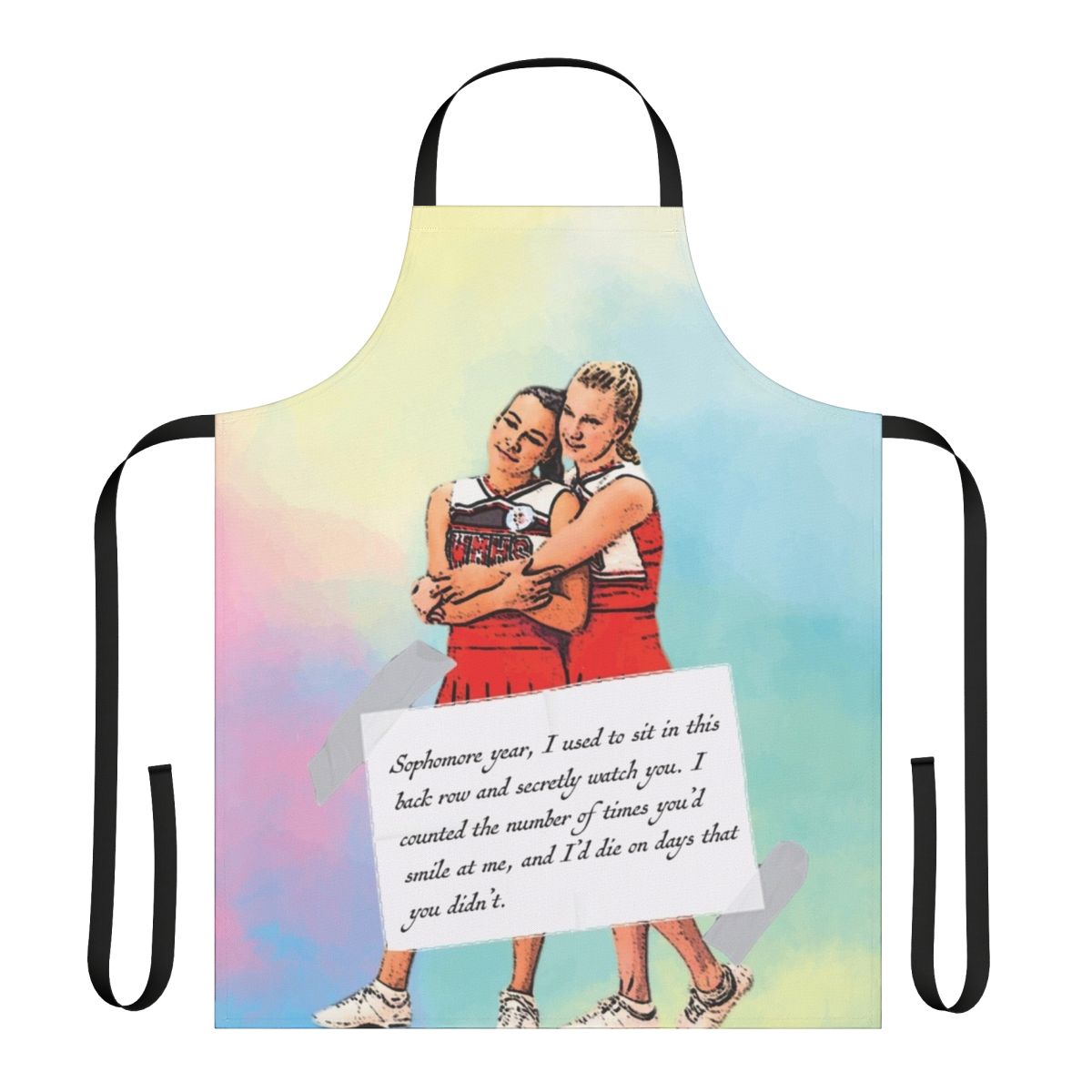 Glee Brittana Watercolor Apron featuring Santana Lopez and Brittany S. Pierce