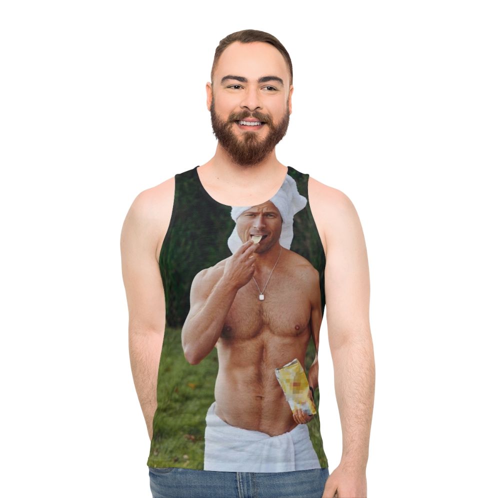Glen Powell Unisex Celebrity Tank Top