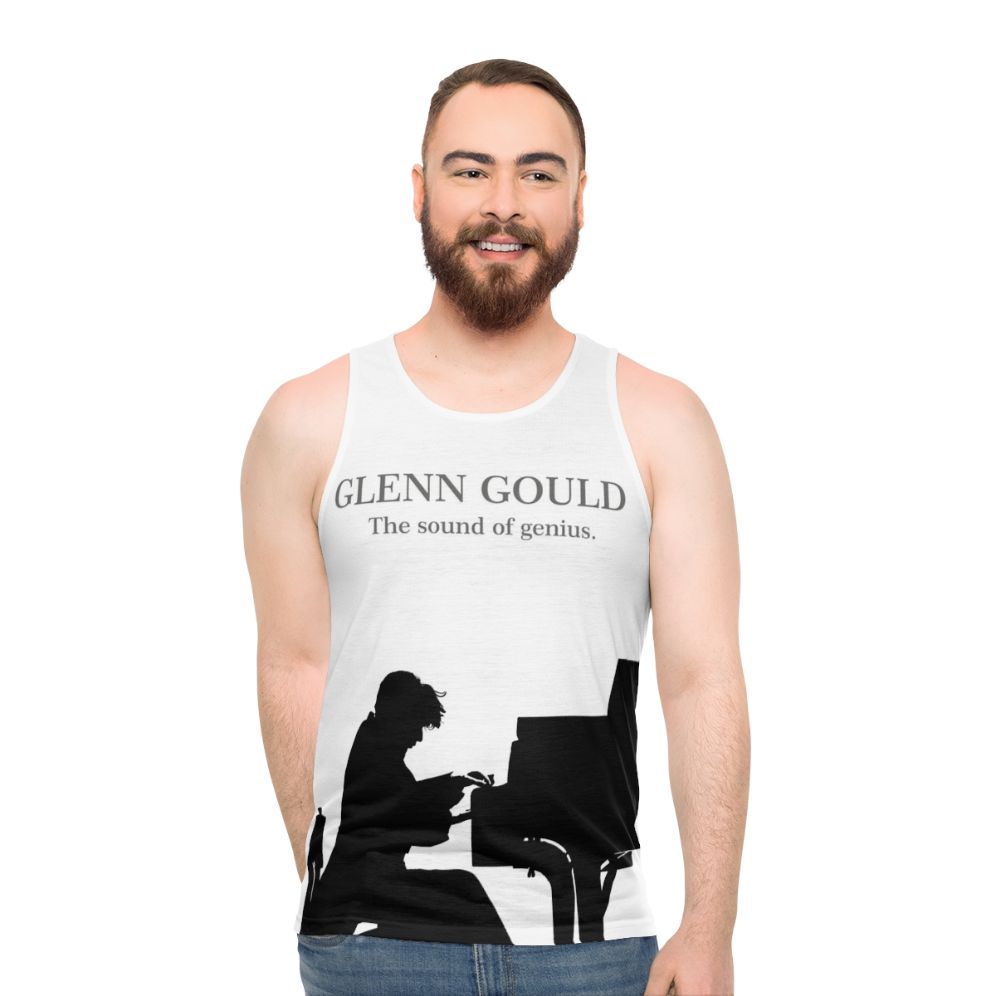 Glenn Gould The Pianist Piano Unisex Tank Top