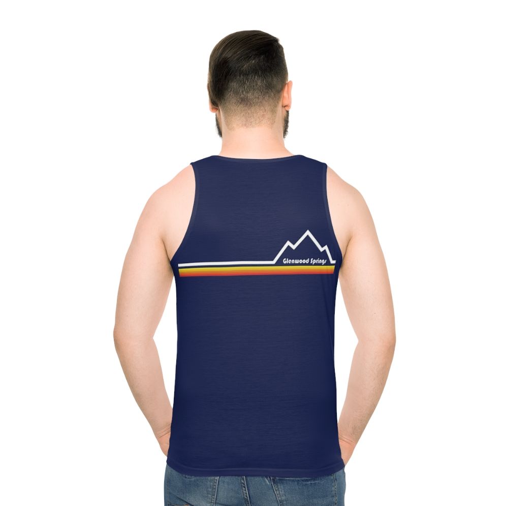 Glenwood Springs Colorado Unisex Tank Top with Rocky Mountain Scenery
