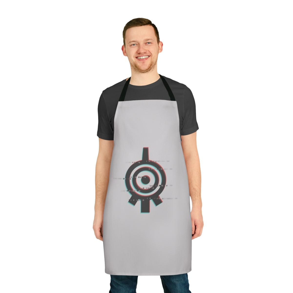 Glitching light apron with Code Lyoko-inspired Xana design