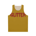 Glitter in Blood Goth Typography Unisex Tank Top