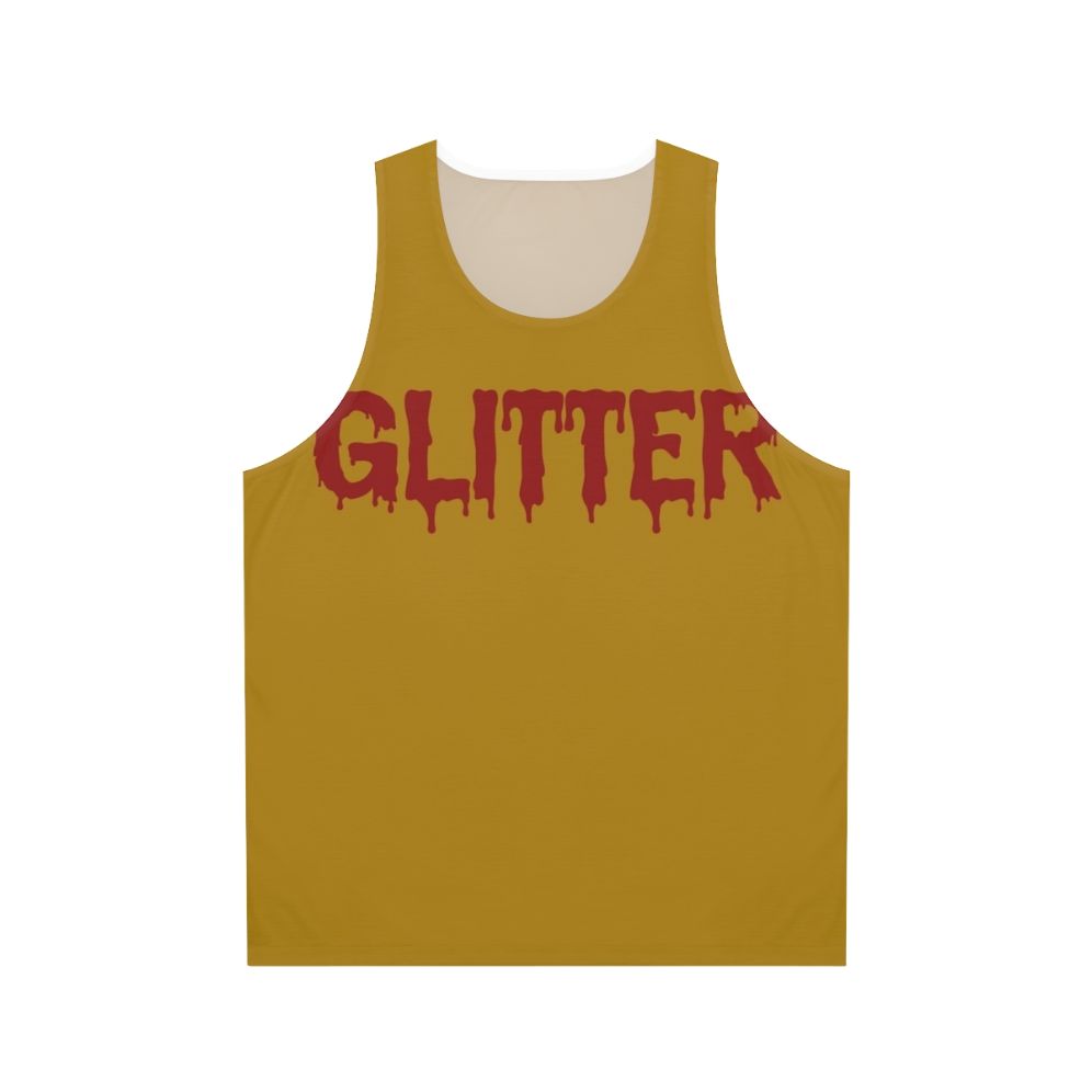 Glitter in Blood Goth Typography Unisex Tank Top