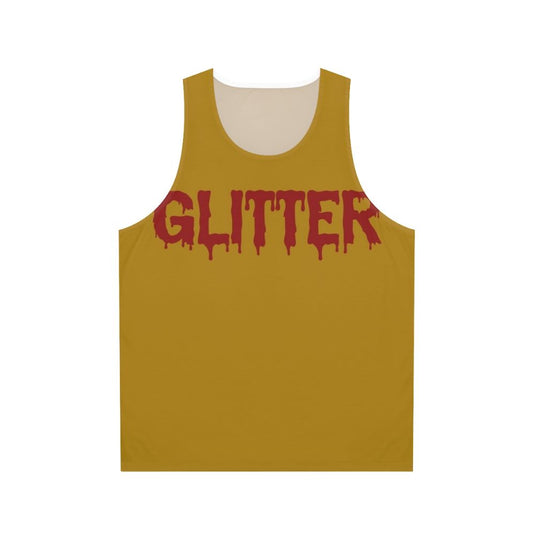 Glitter in Blood Goth Typography Unisex Tank Top