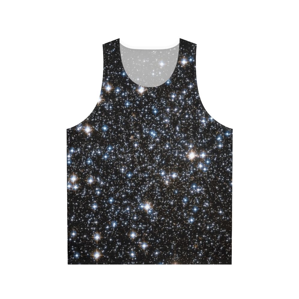 Glittering galaxy design unisex tank top