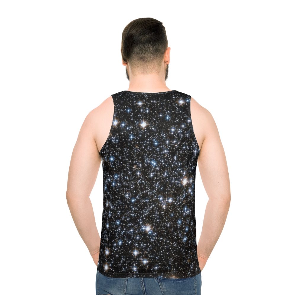 Glittering galaxy design unisex tank top