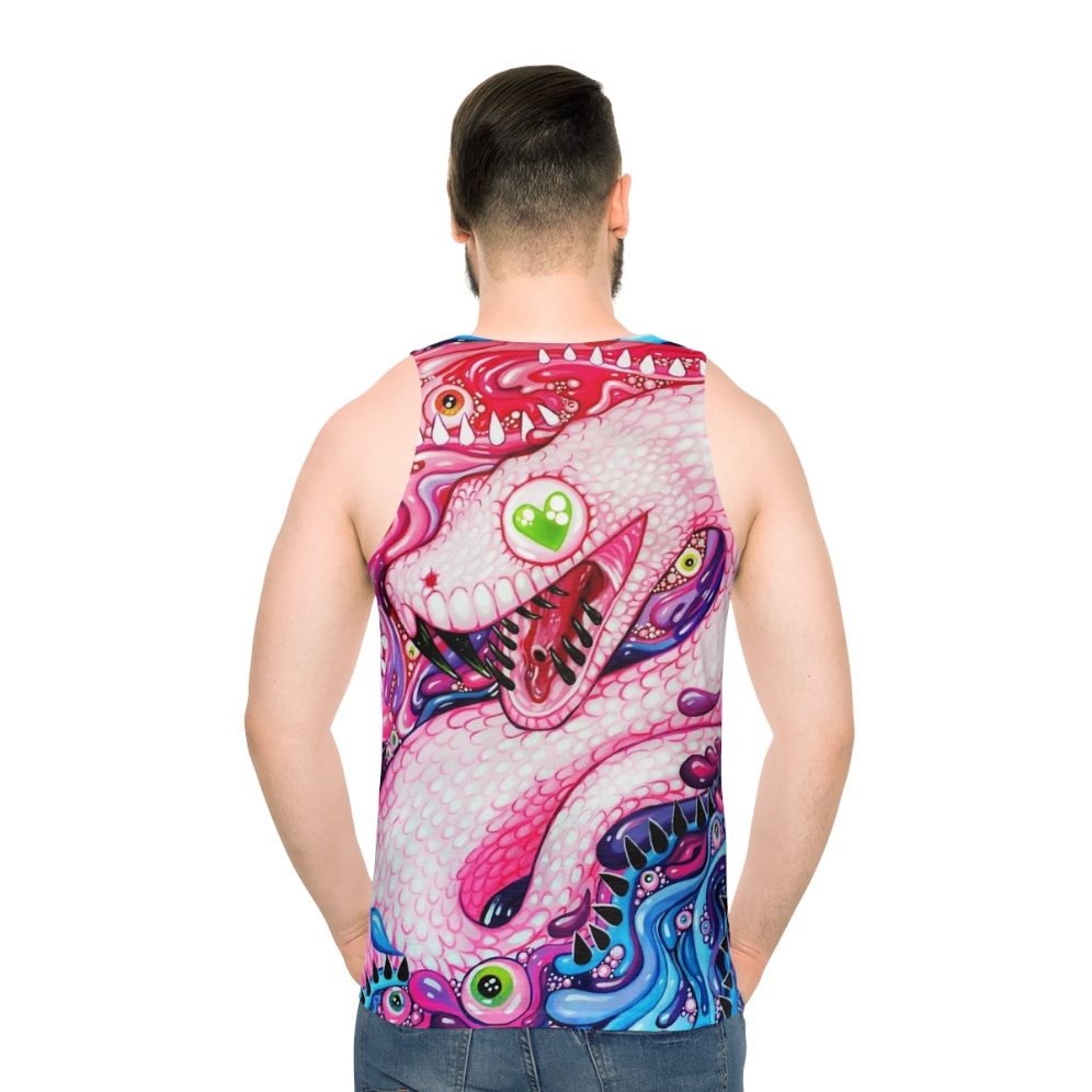 Glittersnake acrylic painting printed on a unisex tank top