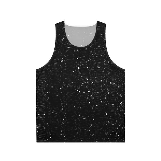 Glitzy sequin print unisex tank top