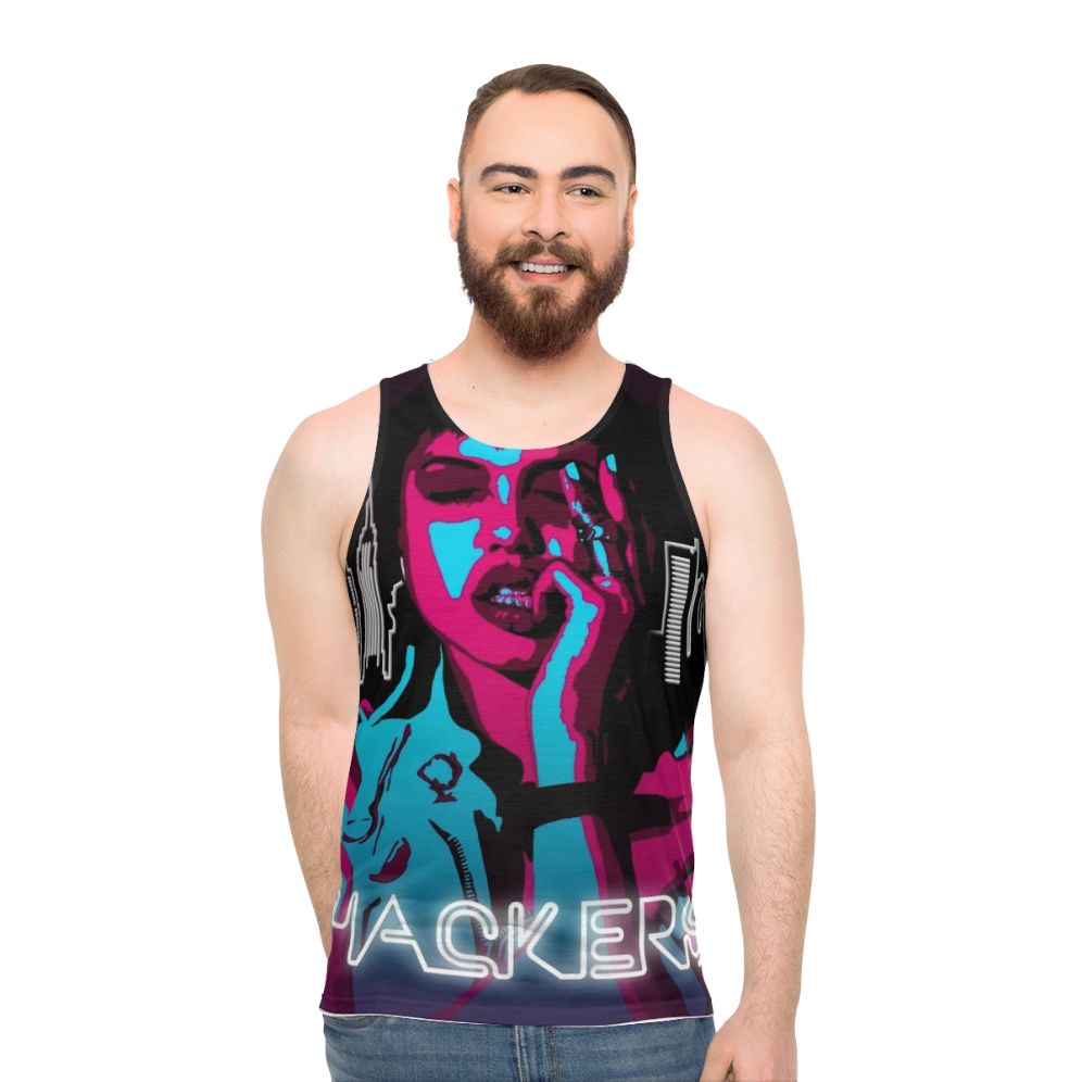 Angelina Jolie Hackers Unisex Tank Top