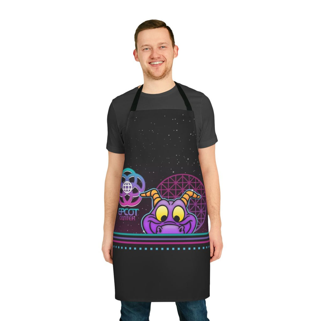 Glow-in-the-dark Epcot Figment apron featuring the iconic Disney character