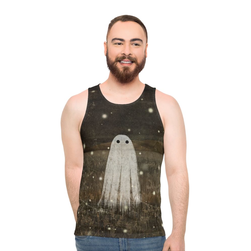 Glowing fireflies unisex tank top