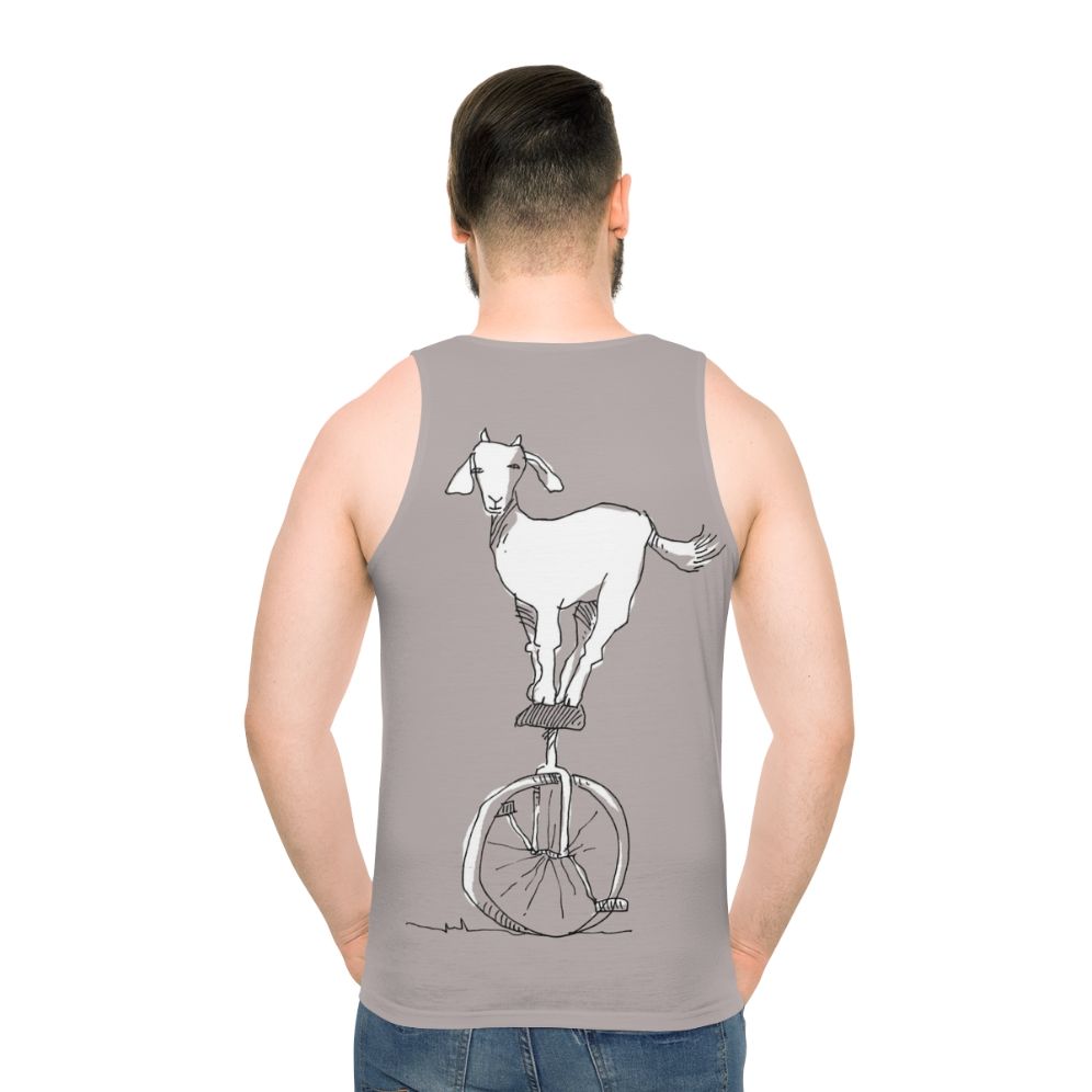 Goat on a unicycle graphic