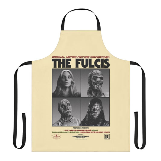 Goatess Doomwych inspired horror-themed apron with zombie and blood imagery