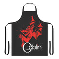 Apron featuring a goblin-inspired logo design, perfect for progressive rock fans.