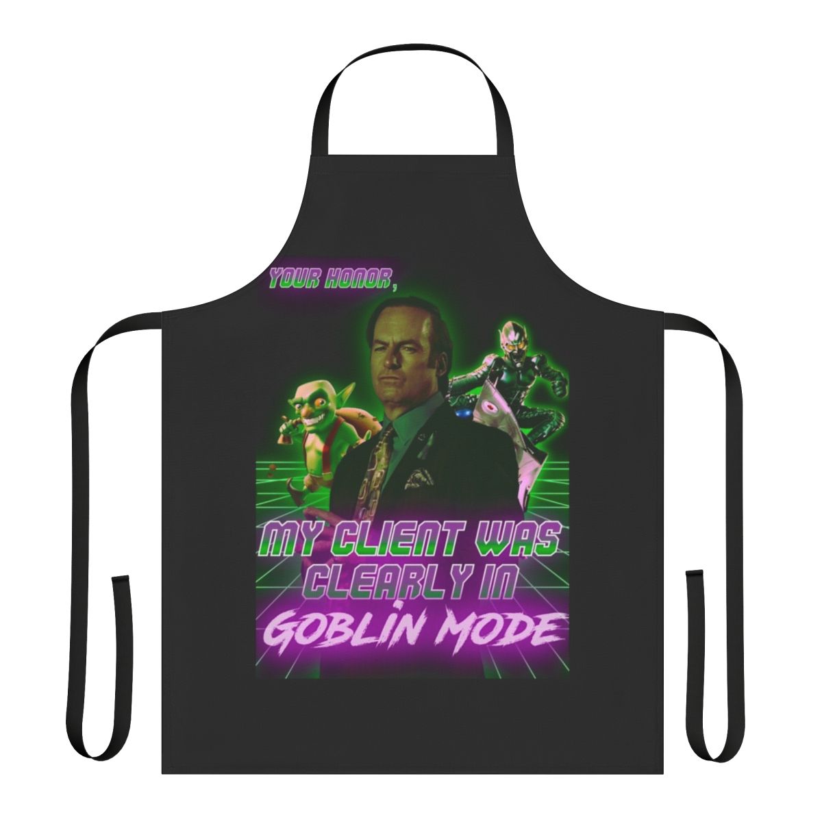 Goblin Mode Apron - Funny Novelty Kitchen Cooking Accessory with Humor
