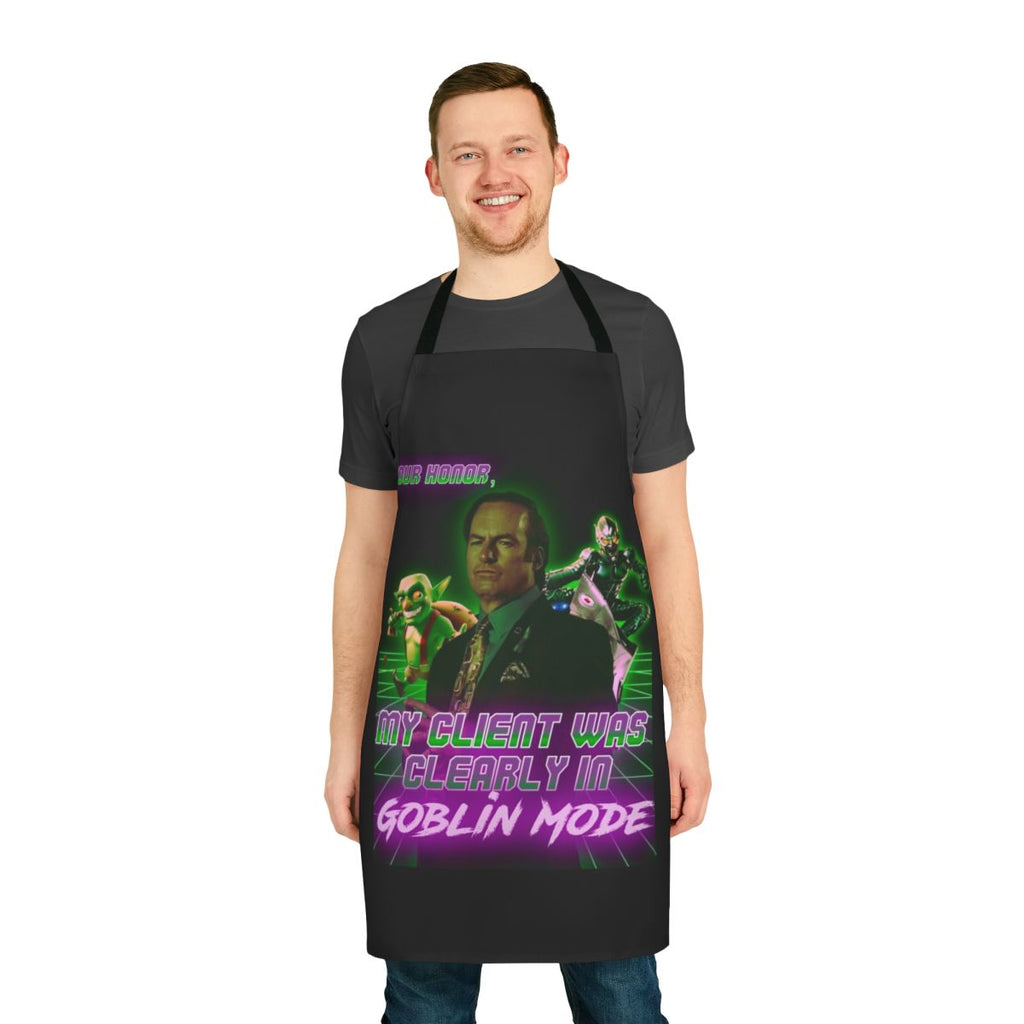 Goblin Mode Apron - Funny Novelty Kitchen Cooking Accessory with Humor