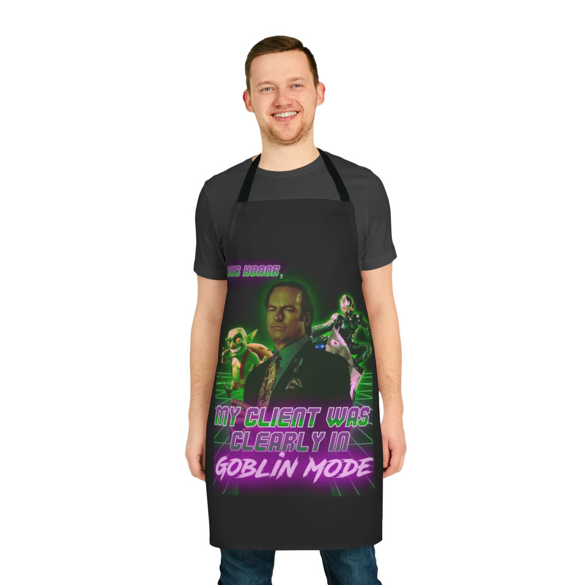 Goblin Mode Apron - Funny Novelty Kitchen Cooking Accessory with Humor